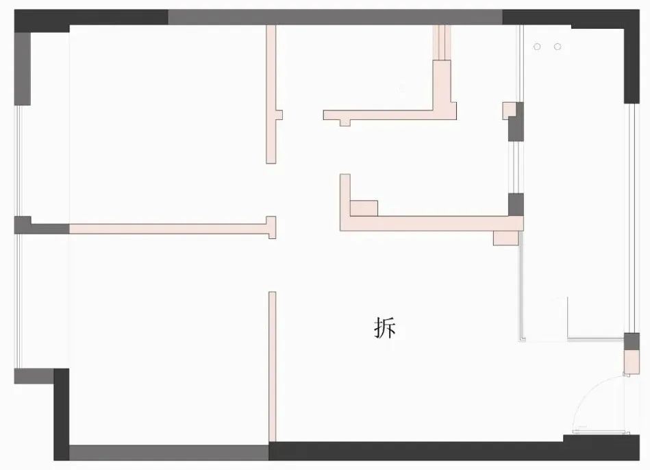 空間放大術丨兩倍客廳，三倍公區，只因她家破墻為“鏡”