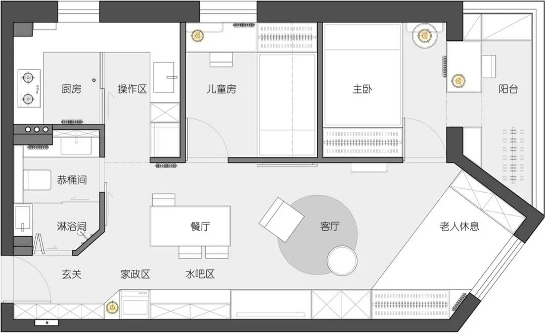 三口之家60㎡也能越住越大？還不快來(lái)學(xué)學(xué)立體收納