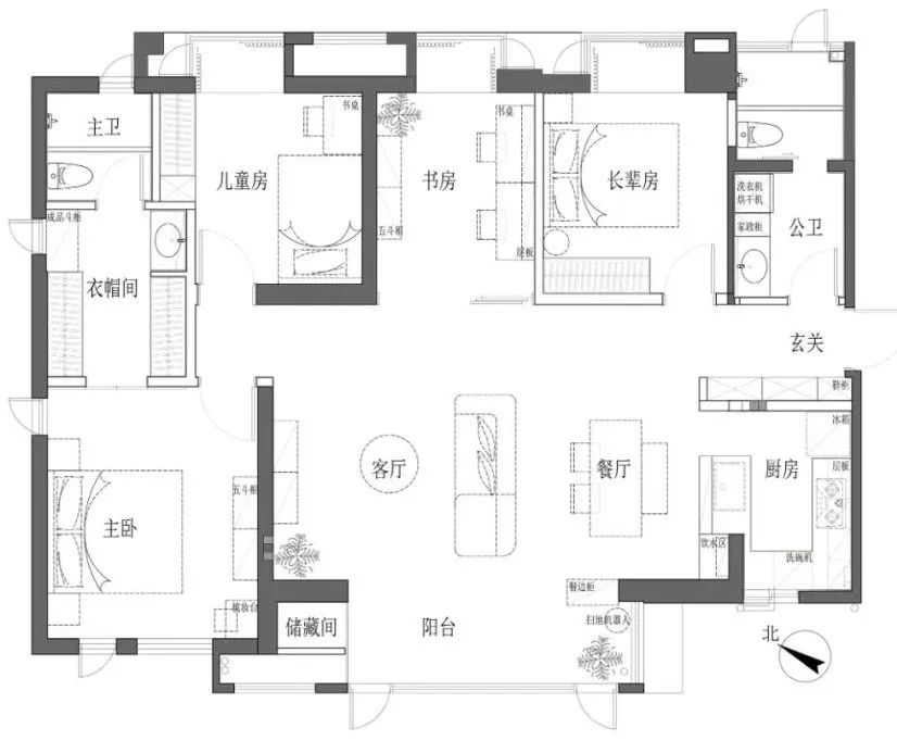三代同堂居家新寵，原木家具配暖白硬裝，將溫馨進行到底