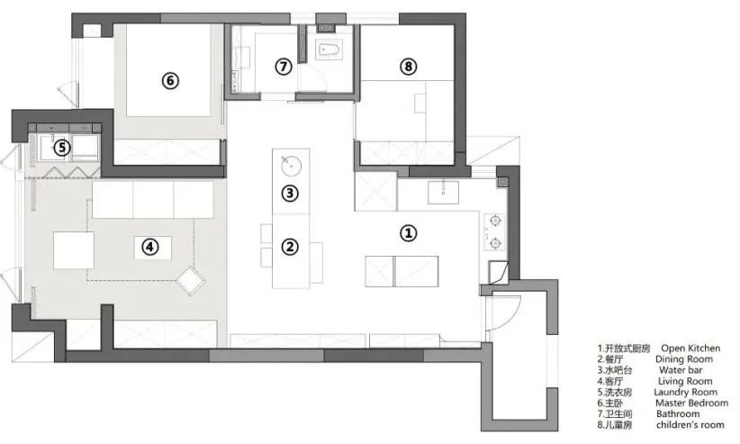 90后辣媽的白月光之家，75㎡小宅又純又欲，科技感滿滿