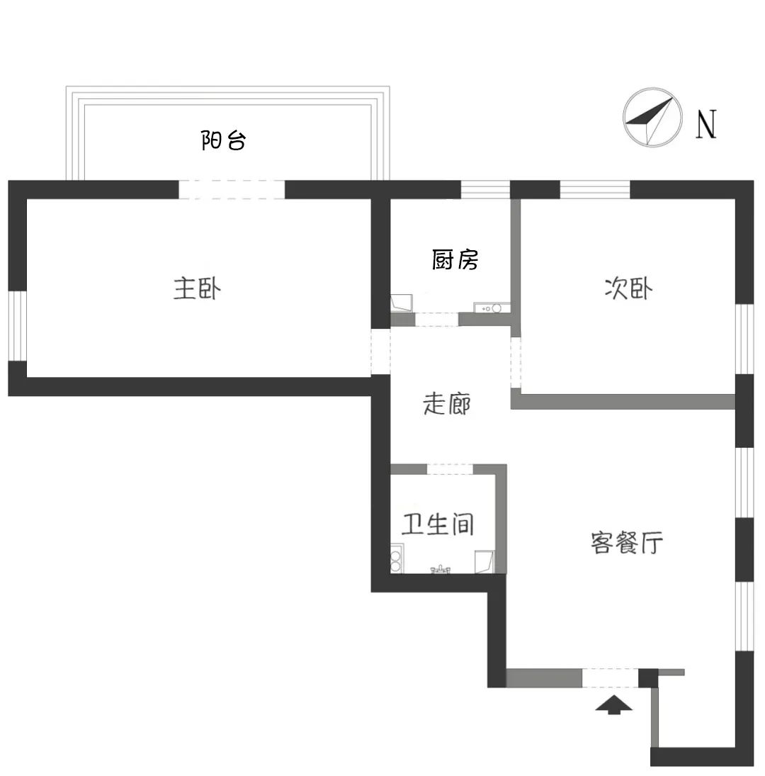 舊房改造教科書(shū)丨“角落潮設(shè)計(jì)”，書(shū)房、餐吧全部安排