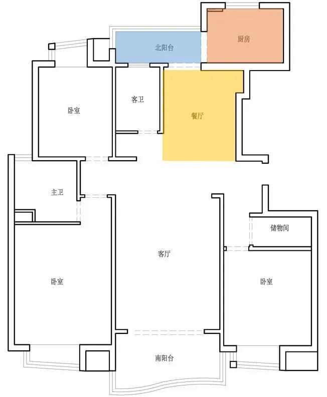 客廳打造攀巖墻、主臥隔出衣帽間，這家舊房超會(huì)改	