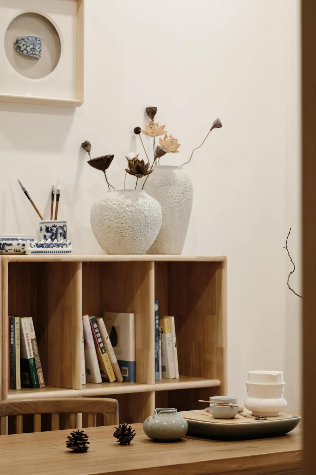 玄關(guān)吧臺餐廳＋禪意品茗客廳，枷鎖90㎡日式慢生活