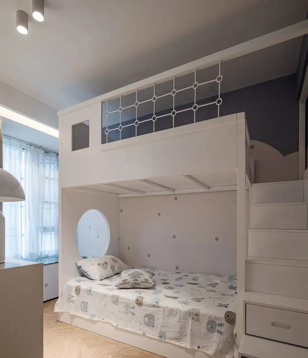 破防了，看完她家128㎡兒童房上下床，我決定為娃重裝