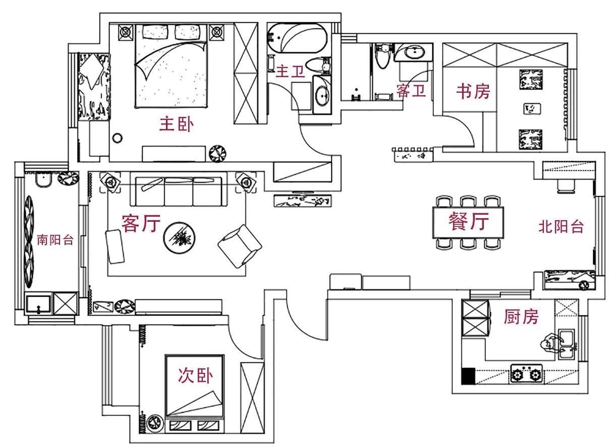 「意境玄關(guān)、月洞門」打造美得不像話的125㎡MUJI韻味宅