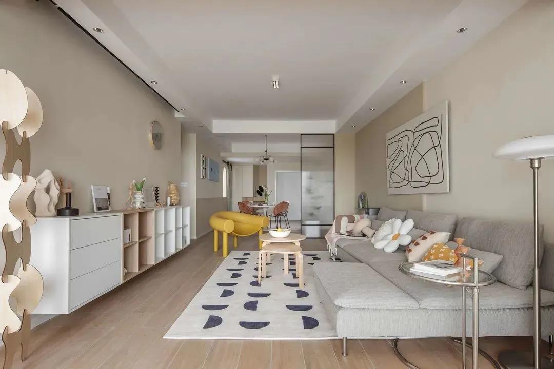 她家這套IKEA風(fēng)120㎡，大橫廳變「親子互動區(qū)」