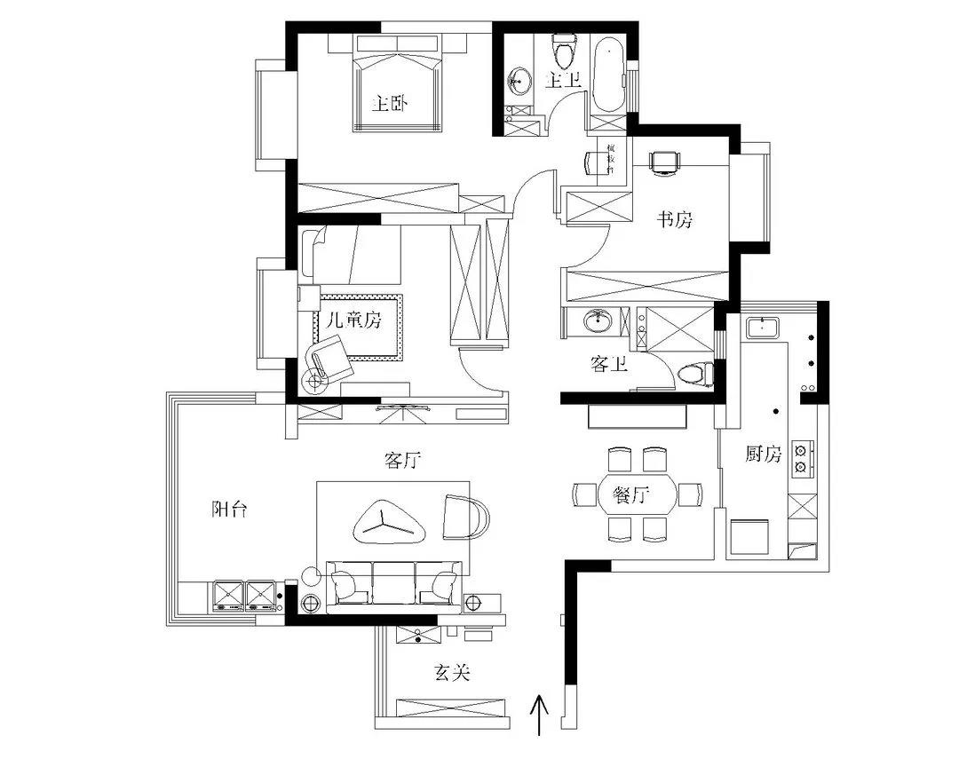 廣州夫妻買下120㎡全景通透大橫廳，打造會呼吸的家
